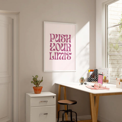 Push Your Limit wall art for office