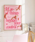 Peaceful wall decor with motivational quote