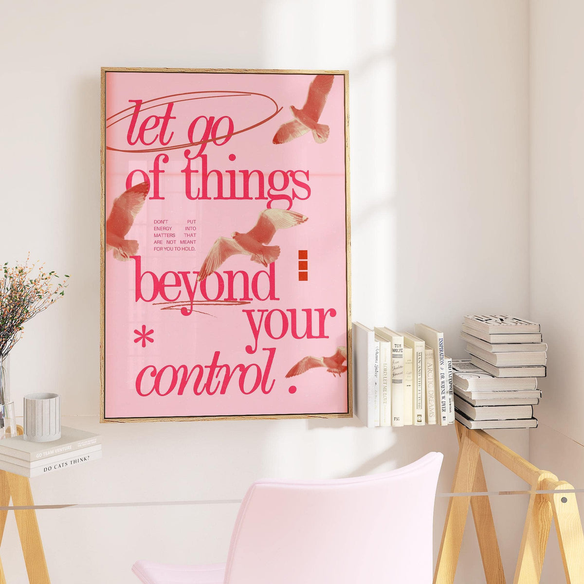 Non-reflective matte paper print for posters with inspirational sayings