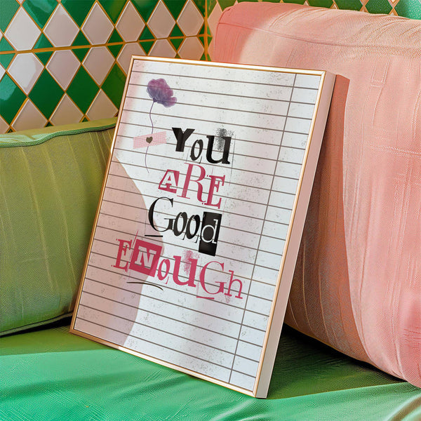 Motivational posters of positivity for bedroom or home office walls