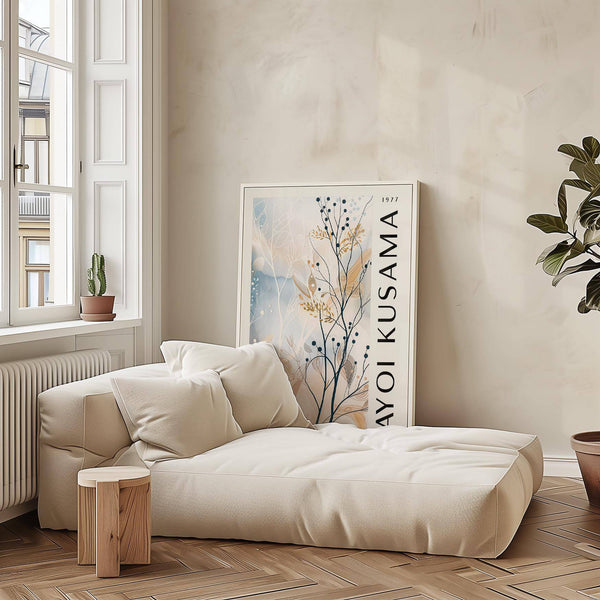 High-quality large neutral wall art with intricate branches