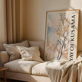 Large neutral wall art print perfect for serene decor