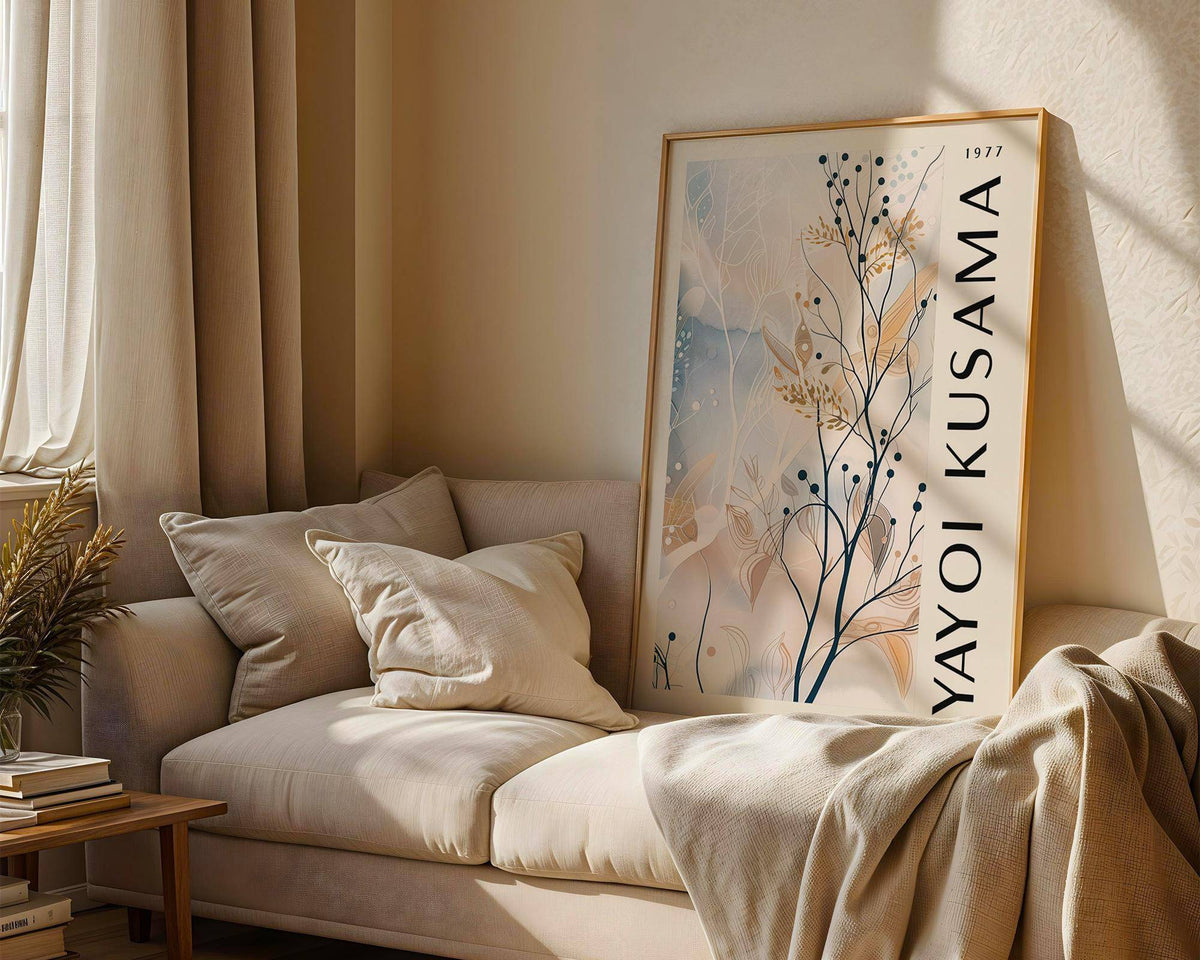Large neutral wall art print perfect for serene decor