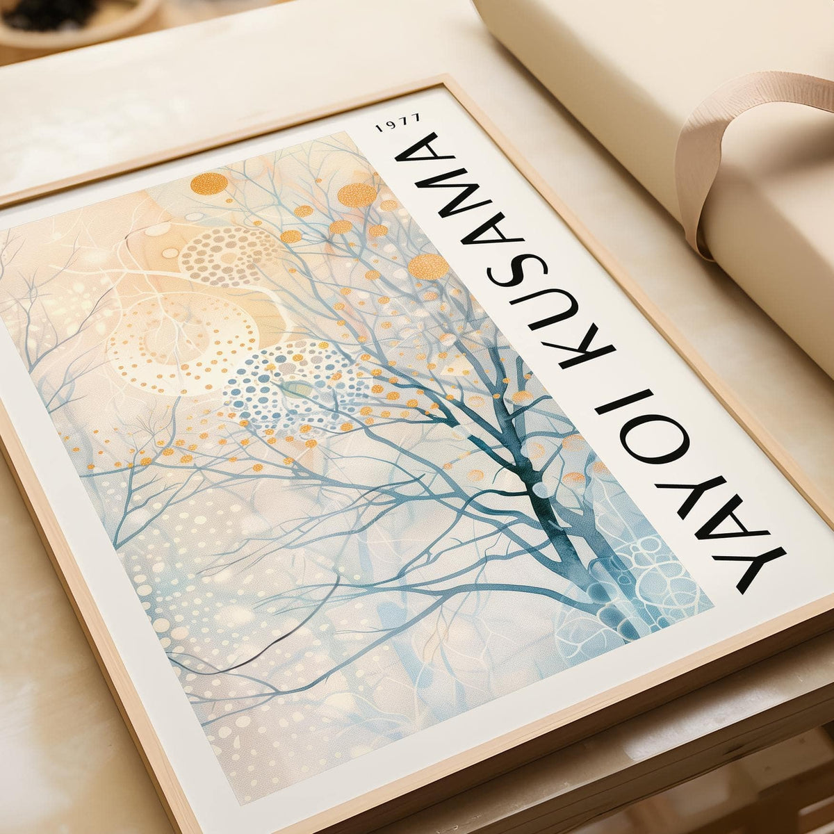Entryway gallery wall featuring peaceful sitting room art