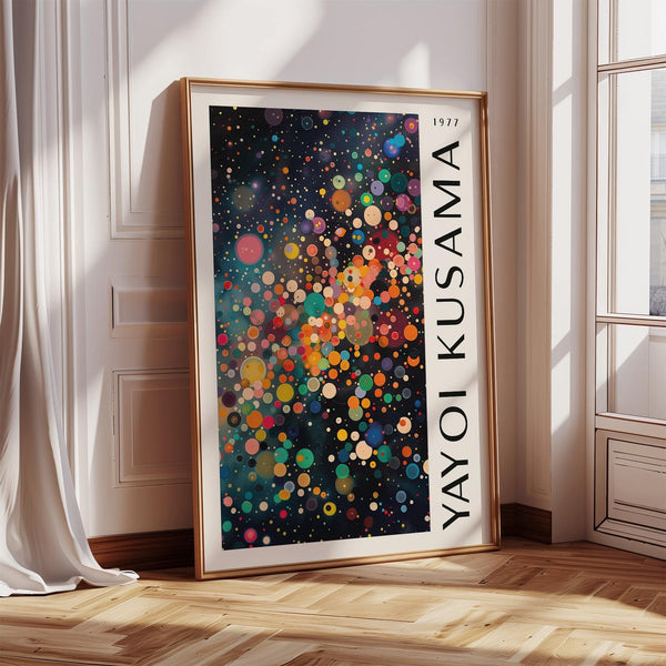 Modern colorful large wall art for living room or studio walls