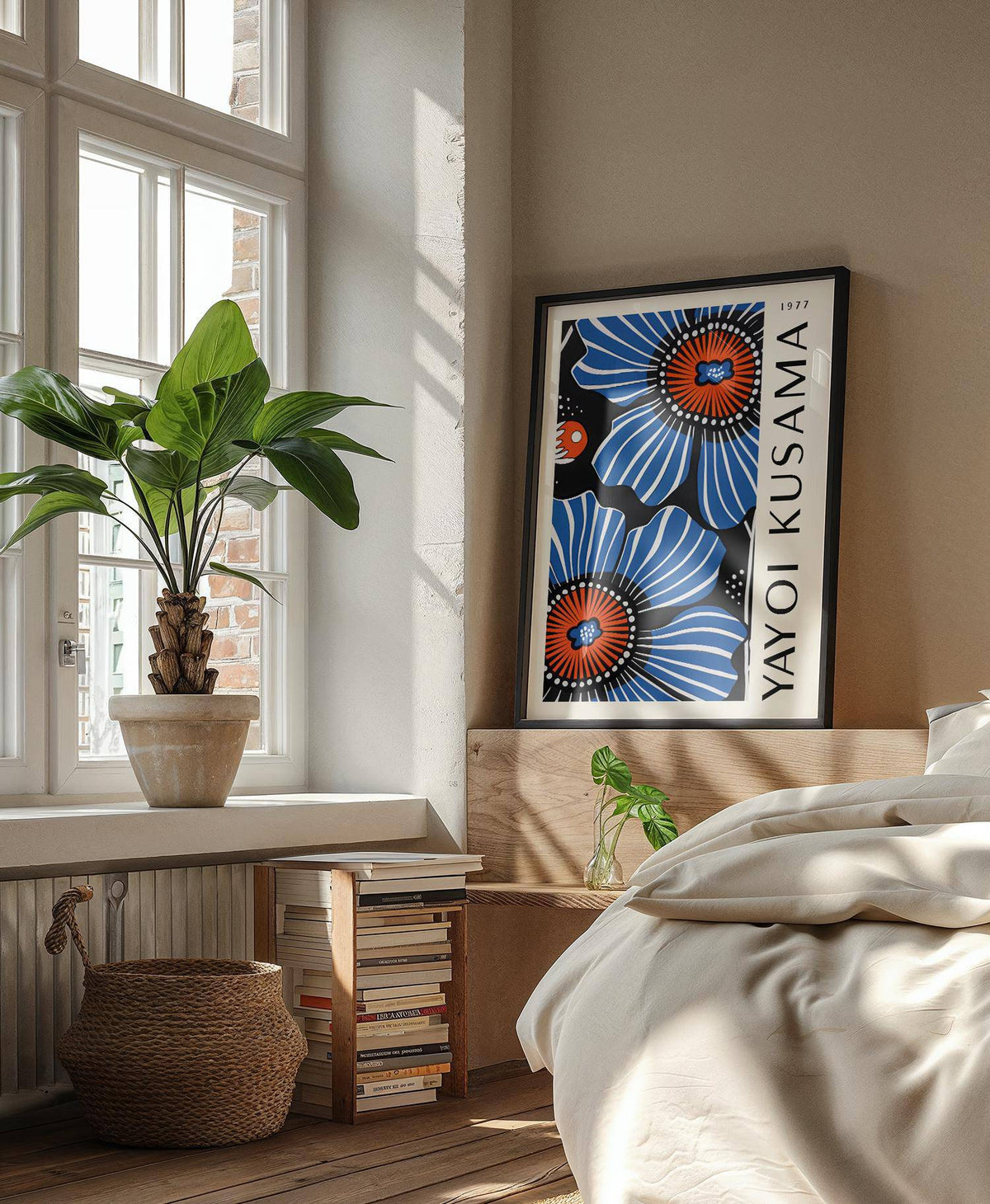 Large floral home decor print for statement wall decor