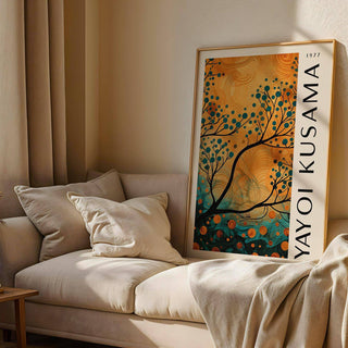 Seasonal autumn wall art for living room ambience