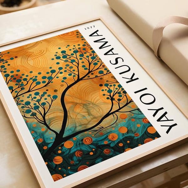 Artistic autumn wall art for living room atmosphere