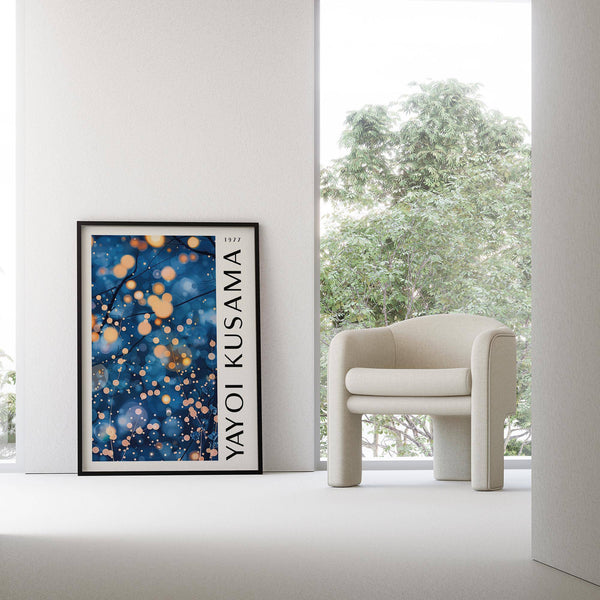 contemporary navy blue wall art for living room spaces