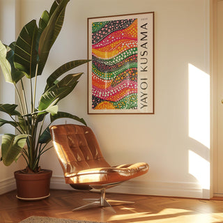 Contemporary polka dot art for creative spaces