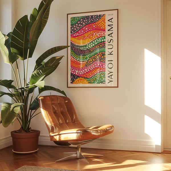 Contemporary polka dot art for creative spaces