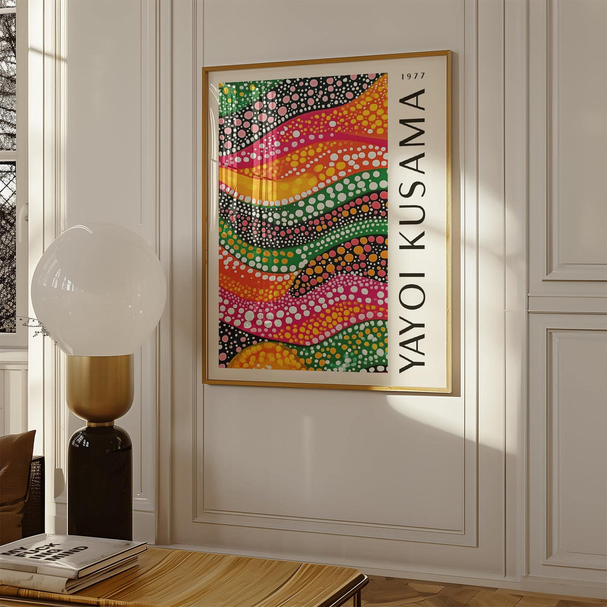Polka dot art print perfect for statement walls