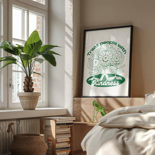 Eco-friendly themed positive poster with heartwarming typography
