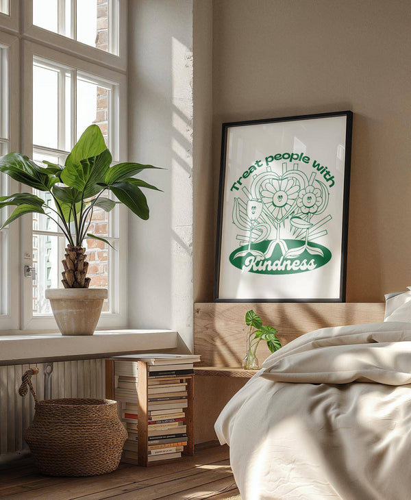 Eco-friendly themed positive poster with heartwarming typography
