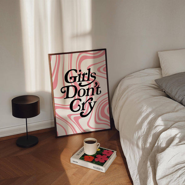 Curvy typography girls room wall art print perfect for inspiring interiors