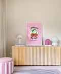 Whimsical cherry art for bedroom