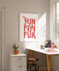 Modern typography poster for office