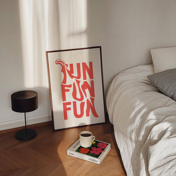 expressive wall art for teenage girl bedroom with fun lettering