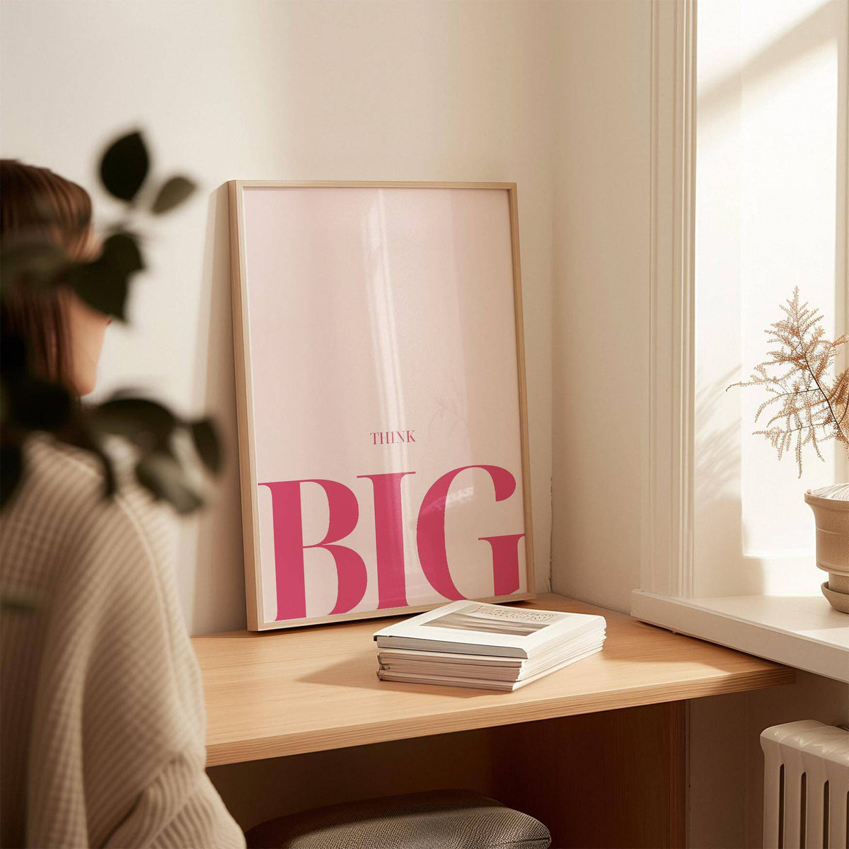 Inspirational decor print shown in encouraging posters for students category