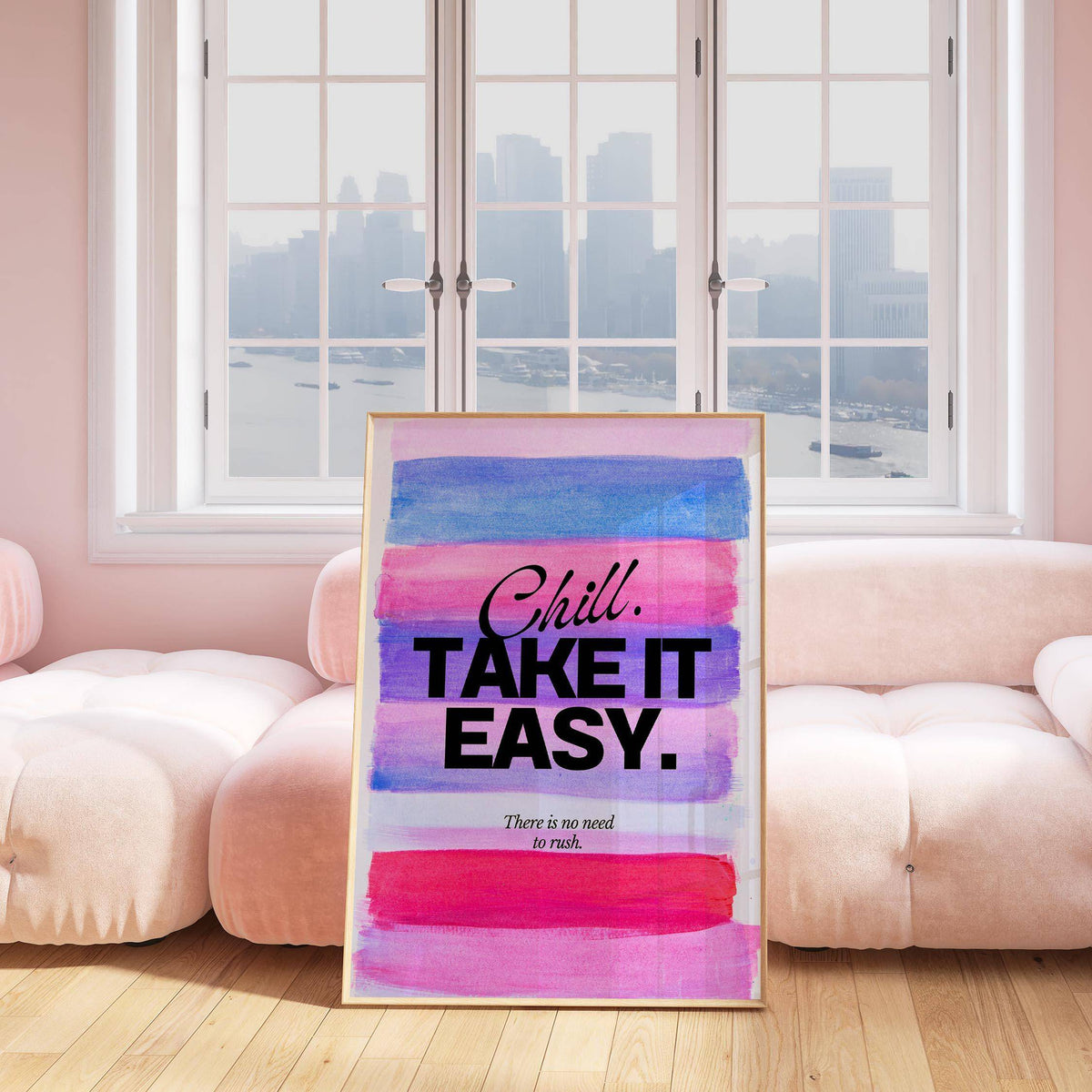 Unique girl quotes poster with calming and uplifting design
