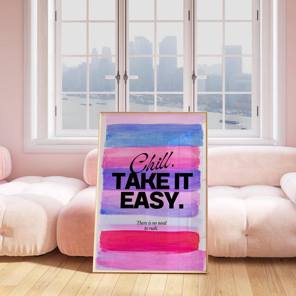 Unique girl quotes poster with calming and uplifting design