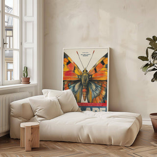 Artistic Butterfly Art Wall print in dynamic shades for creative studio decor