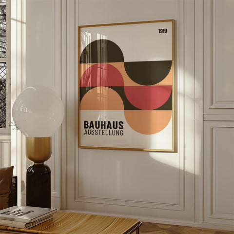 Geometric Bauhaus wall decor