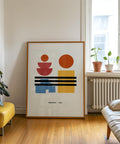 Geometric abstract poster