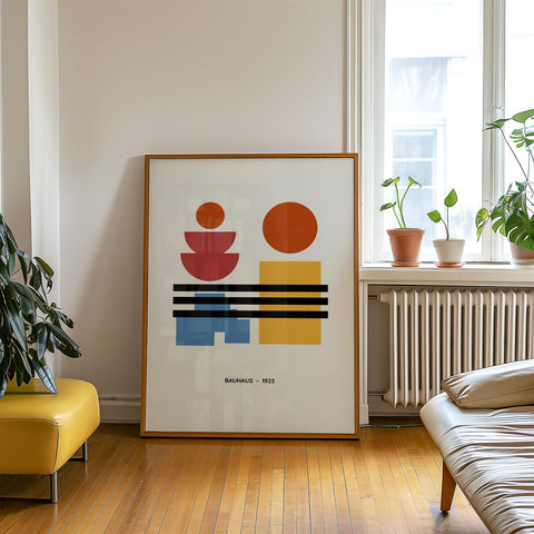 Geometric abstract poster