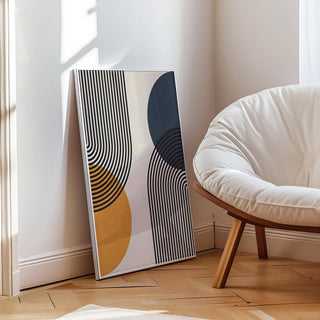 Black, yellow, and blue Modern Bauhaus Art