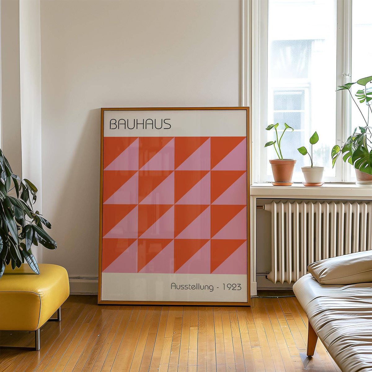 Geometric modern wall art for living rooms or offices