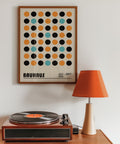 Minimalist dot pattern art for home decor