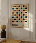 Bauhaus-inspired dot pattern wall art