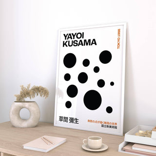 Modern abstract Polka Dots Yayoi Kusama print perfect for artistic interiors