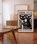 Bold and playful cat wall art for cat lovers and art enthusiasts
