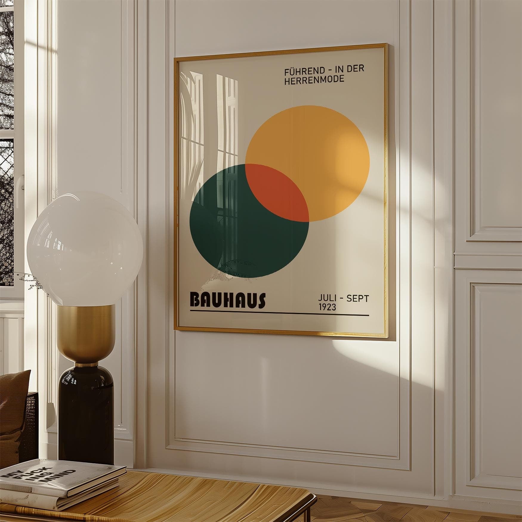 Bauhaus Overlapping Circles Poster