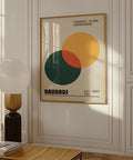 Bauhaus-inspired overlapping circles wall art