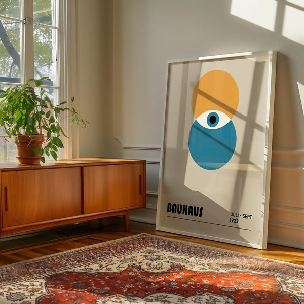 High-quality Bauhaus painting print for contemporary gallery walls