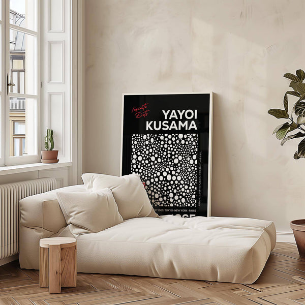 Captivating contemporary wall art polka dots for sophisticated bedrooms