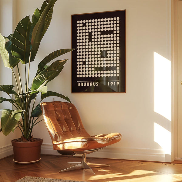 Abstract digital wall art blending structure and movement