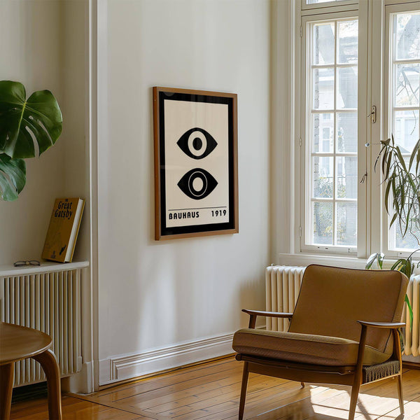 Modern Bauhaus art print for contemporary interiors