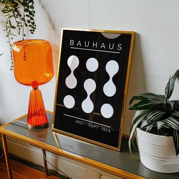 Abstract black and white geometric art for modern spaces