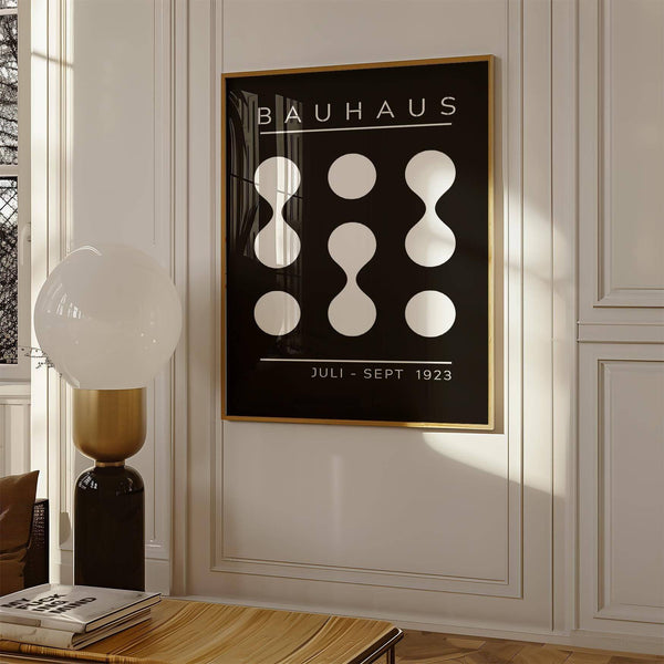 Modern black and white geometric art for office interiors
