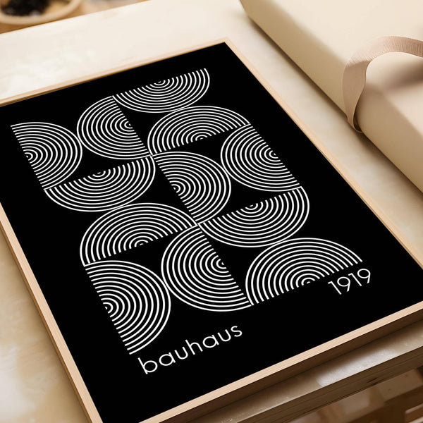 Unique geometric wall art print for home and office decor