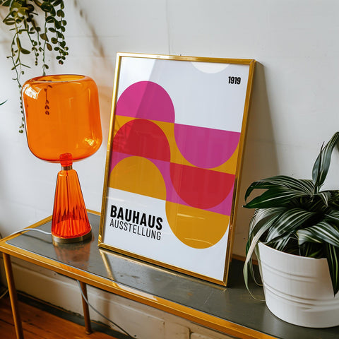 Vibrant Bauhaus Ausstellung wall art for living rooms