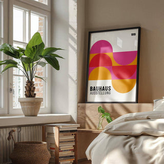 Contemporary large artwork for walls inspired by Bauhaus principles