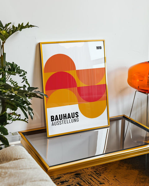 Minimalist Bauhaus artwork for trendy spaces