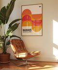 Retro Bauhaus colourful poster for vibrant interiors