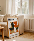 Industrial geometric wall art with Bauhaus inspiration