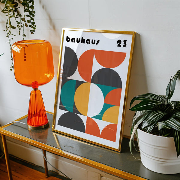 Large MCM wall art print for statement interiors